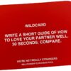 We're Not Really Strangers Card Game - an Interactive Adult Card Game