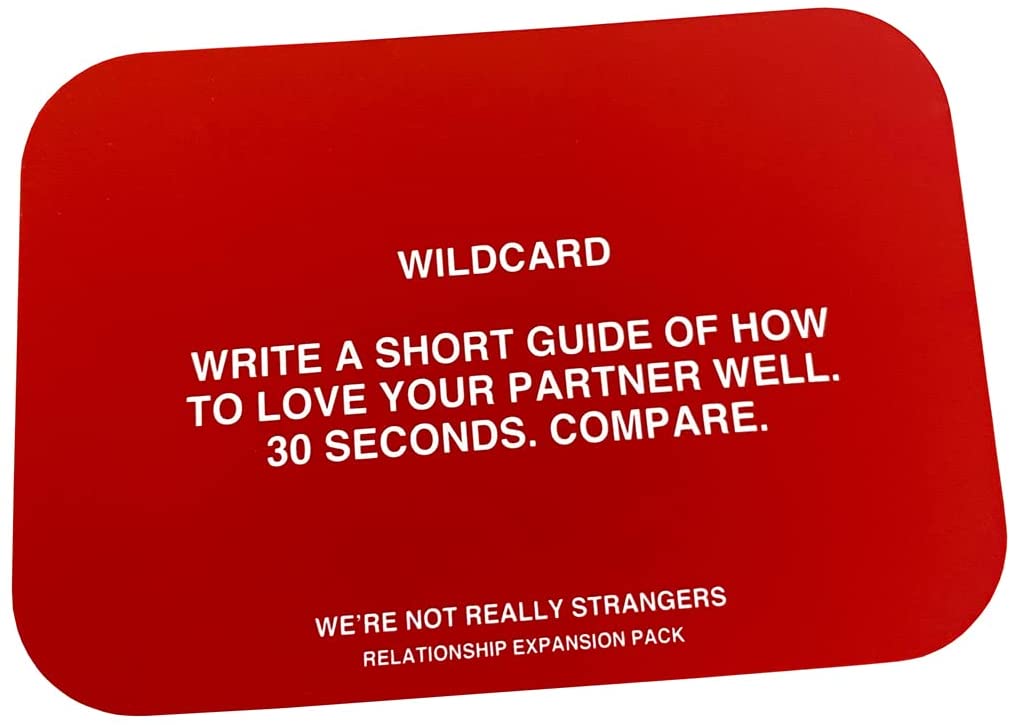 We're Not Really Strangers Card Game – an Interactive Adult Card Game –