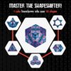 Shashibo Shifting Box, with 36 Rare Earth Magnets - 3D Magic Cube, Mystic Ocean