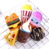 Squishy Toys Jumbo squishies, Hamburger Popcorn Cake Ice for Kids, 6pcs