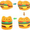 Squishy Toys Jumbo squishies, Hamburger Popcorn Cake Ice for Kids, 6pcs