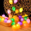 ELCOHO 13.2 Feet 30 Lights Easter Eggs LED String Lights Bright Color Glitter