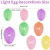 ELCOHO 13.2 Feet 30 Lights Easter Eggs LED String Lights Bright Color Glitter