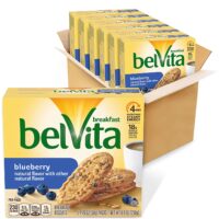Belvita Blueberry Breakfast Biscuits, 6 Boxes of 5 Packs.
