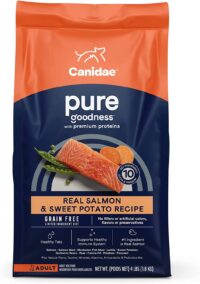 Canidae PURE Grain Free, Limited Ingredient Dry Dog Food, Salmon and Sweet Potato, 4lbs