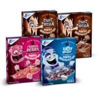 General Mills Cereal Monsters Cereal 4Count (Franken Berry, Boo Berry, Count Chocula, Cereal), 40 Oz
