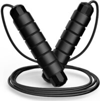 Jump Rope, Tangle-Free Rapid Speed Jumping Rope Cable with Ball Bearings for Fitness