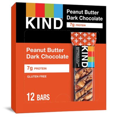 KIND Bars, Peanut Butter Dark Chocolate, Gluten Free,12 Count
