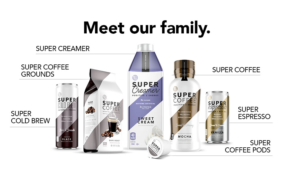 KITU SUPER COFFEE Pods, Energy & Immunity (2x Caffeine, Vitamins, Antioxidants) [Mocha] 32 Count | Keto Coffee Pods Compatible with Keurig 2.0 K-Cup Brewers
