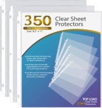 KTRIO Sheet Protectors 8.5 x 11 inch, Plastic Sleeves for Binders, 350 Pack
