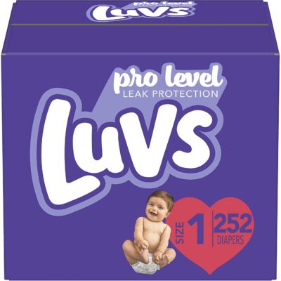 Luvs Ultra Leakguards Disposable Baby Diapers, Diapers Newborn, Size 1