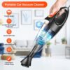 Niecarva Car Vacuum, Handheld Vacuum Cleaner for Car with LED Light 16.4 Ft Cord