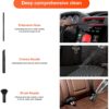 Niecarva Car Vacuum, Handheld Vacuum Cleaner for Car with LED Light 16.4 Ft Cord