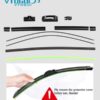 OEM Quality Premium Auto Windshield Natural Rubber Wiper Blades (Pack of 2) OEM Quality Premium Auto Windshield Natural Rubber Wiper Blades (Pack of 2)