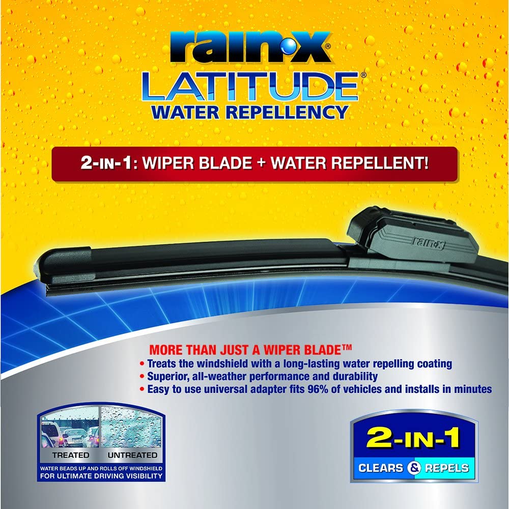 Rain-X 810165 Latitude Water Repellency 22″ Windshield Wiper Blade