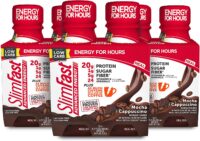 SlimFast Advanced Energy High Protein Meal Replacement Shake, Mocha Cappuccino, 20g of Ready to Drink Protein with Caffeine, 11 Fl. Oz Bottle, 4 Count (Pack of 3)