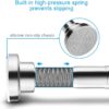 TEECK Shower Curtain Rod, 40-73 inch Adjustable Tension Spring