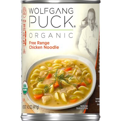 Wolfgang Puck Organic Free Range Chicken Noodle Soup, 14.5 oz. Can (PACK OF 12)