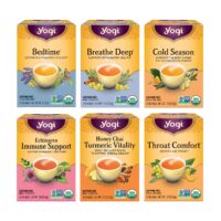 Yogi Tea - Get Well Variety Pack Sampler (6 Pack) - Herbal Teas for Cold and Flu Symptom Support - Caffeine Free - 96 Organic Herbal Tea Bags