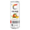 CELSIUS Peach Mango Green Tea, Fitness Energy Drink, Pack of 4, 12 Fl Oz