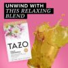 TAZO Calming Chamomile, Herbal Tea Caffeine, Tea Bags, 20 Count, 6 Pack.