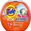 Tide PODS Plus Downy 4 in 1 HE Turbo Laundry Detergent Pacs, 61 Count Tub Tide PODS Plus Downy 4 in 1 HE Turbo Laundry Detergent Pacs, 61 Count Tub