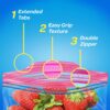 Ziploc Gallon Food Storage Bags, Grip 'n Seal Technology, 75 Count, 2 Pack Ziploc Gallon Food Storage Bags, Grip 'n Seal Technology, 75 Count, 2 Pack