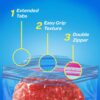 Ziploc Quart Food Storage Freezer Bags, Grip 'n Seal Technology, 30ct, 4 Pack