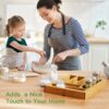 Bamboo Expandable Drawer Organizer for Utensils Holder, Adjustable Cutlery Tray
