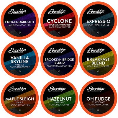 Brooklyn Beans Coffee Pods Assorted Gourmet Variety Pack, 40 Count