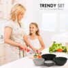 Cook with Color Mixing Bowls with Lids - Bowls Set 12 Piece Plastic Nesting