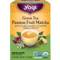 Yogi Tea Green Tea Passion Fruit Matcha Tea, 6 Pack, Antioxidants, 96 Tea Bags