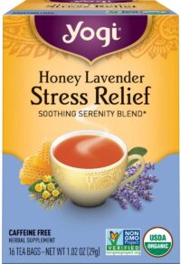 Yogi Tea Honey Lavender Stress Relief, 6 Pack, 96 Tea Bags