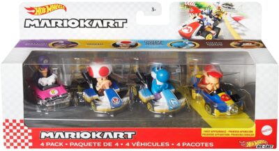 Hot Wheels Mario Kart Vehicle 4-Pack, Diddy Kong