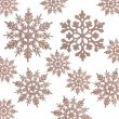 Kockuu Snowflake Ornaments Plastic Glitter Snow Flakes Ornaments, Rose Gold