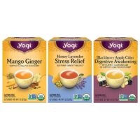 Yogi Tea Mango Ginger, Honey Lavender, Blackberry Apple Cider, 3 Pack