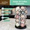 Nifty Solutions 35 Coffee Pod Carousel, 1 Count (Pack of 1), Black Nifty Solutions 35 Coffee Pod Carousel, 1 Count (Pack of 1), Black