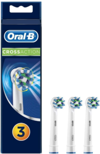 Oral B Cross Action Electric Toothbrush Replacement Brush Heads Refill, 3Count