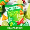 Quest Nutrition Tortilla Style Protein Chips, Chili Lime, Baked, 1.1 Oz, 12 Count