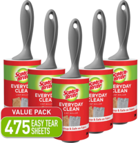 Scotch-Brite Lint Roller Value Pack, Works Great On Pet Hair, 5 Rollers