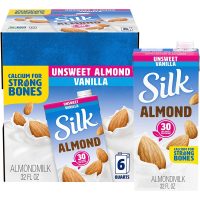 Silk Shelf-Stable Almond Milk, Unsweetened Vanilla