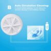 WAQIA Mini Washing Machine Portable Ultrasonic Turbine Washer, Portable Washing