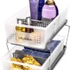 Madesmart 2-Tier Organizer with Dividers Slide-Out Baskets with Handles Madesmart 2-Tier Organizer with Dividers Slide-Out Baskets with Handles