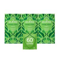 Pukka Herbs, Three Mint Organic Herbal Tea, 3 packs, 60 Sachets