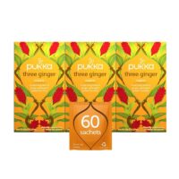 Pukka Three Ginger, Galangal and Turmeric, 3 Pack, 60 Tea Bags