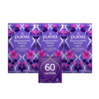 Pukka Blackcurrant Beauty, Organic Fruit Tea With Rosehip, 3 Pack, 60 Tea Bags