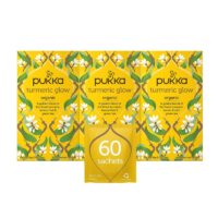 Pukka Turmeric Glow, Lemon & Whole Leaf Green Tea, 3 Pack, 60 Tea Bags