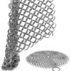 TOPULORS 316 Stainless Steel Cast Iron Skillet Cleaner 7 Inch