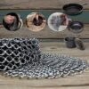 TOPULORS 316 Stainless Steel Cast Iron Skillet Cleaner 7 Inch