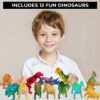 3 Bees & Me Dinosaur Toys for Boys and Girls with Storage Box